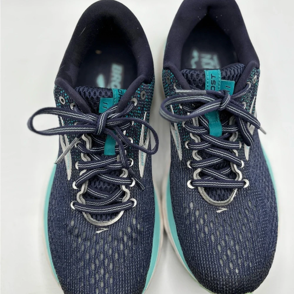 Brooks Ghost 11 Navy Teal Running Shoes Women’s 8.5